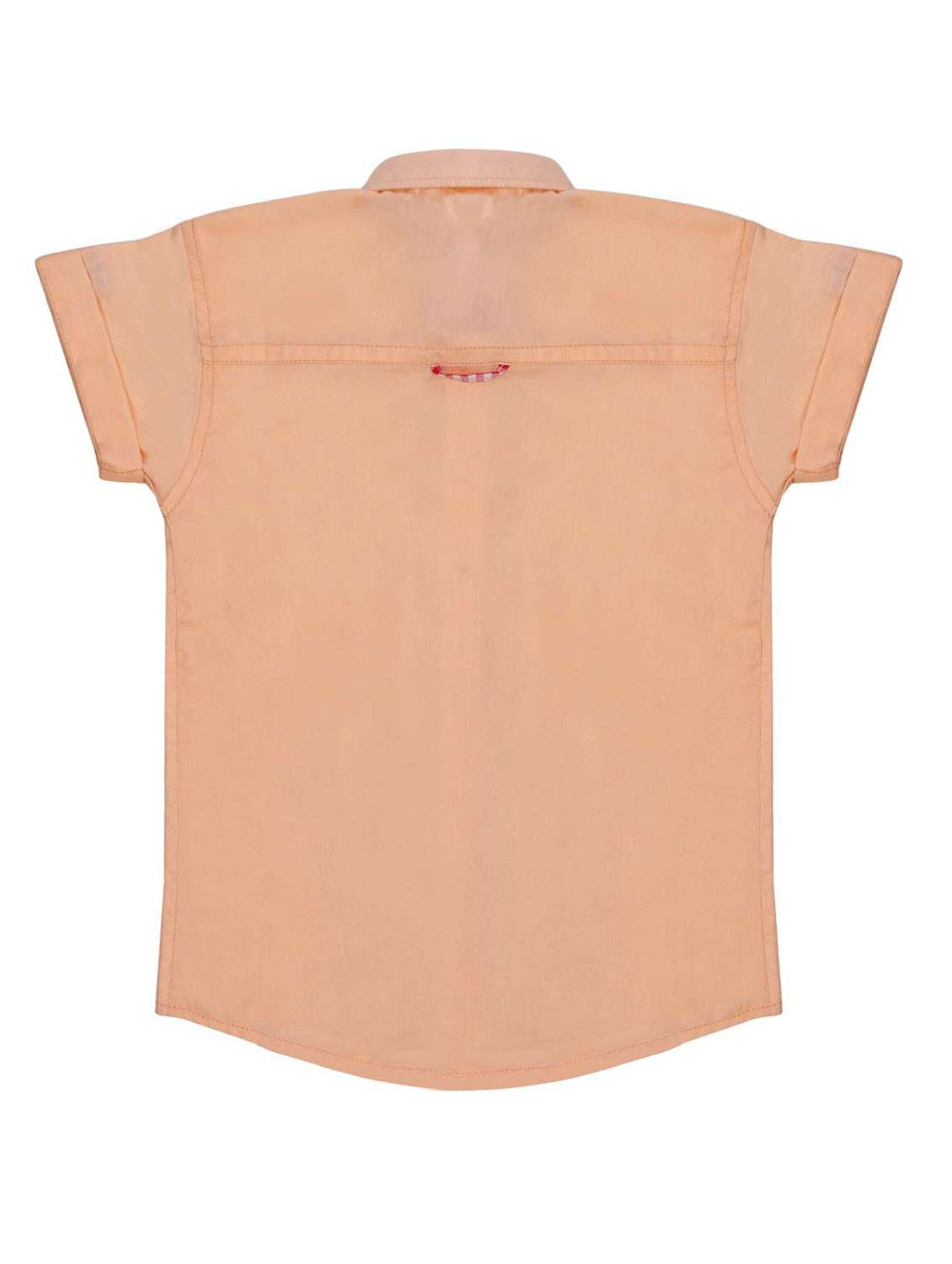 boys peach cotton shirt - 19701314 -  Standard Image - 1