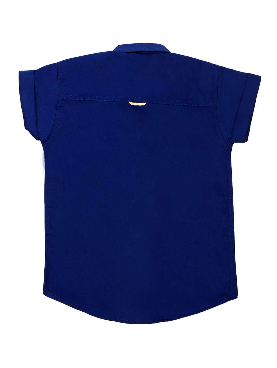 boys navy blue cotton shirt - 19701315 - Standard Image - 1