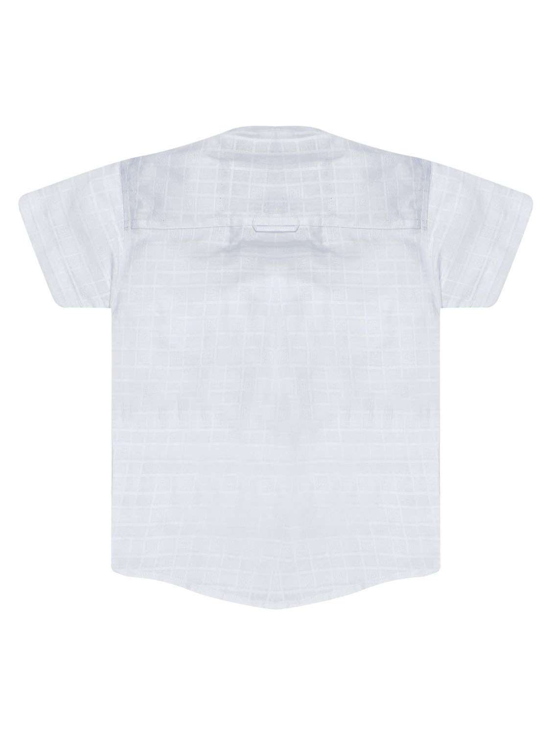 boys white check shirt - 19701323 -  Standard Image - 1