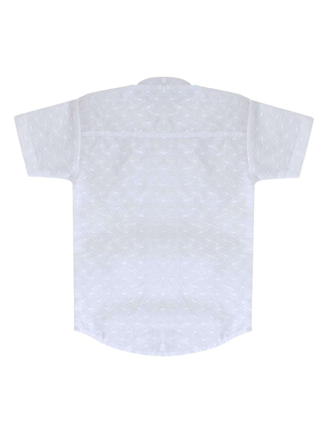 boys white embroidered shirt - 19701324 -  Standard Image - 1