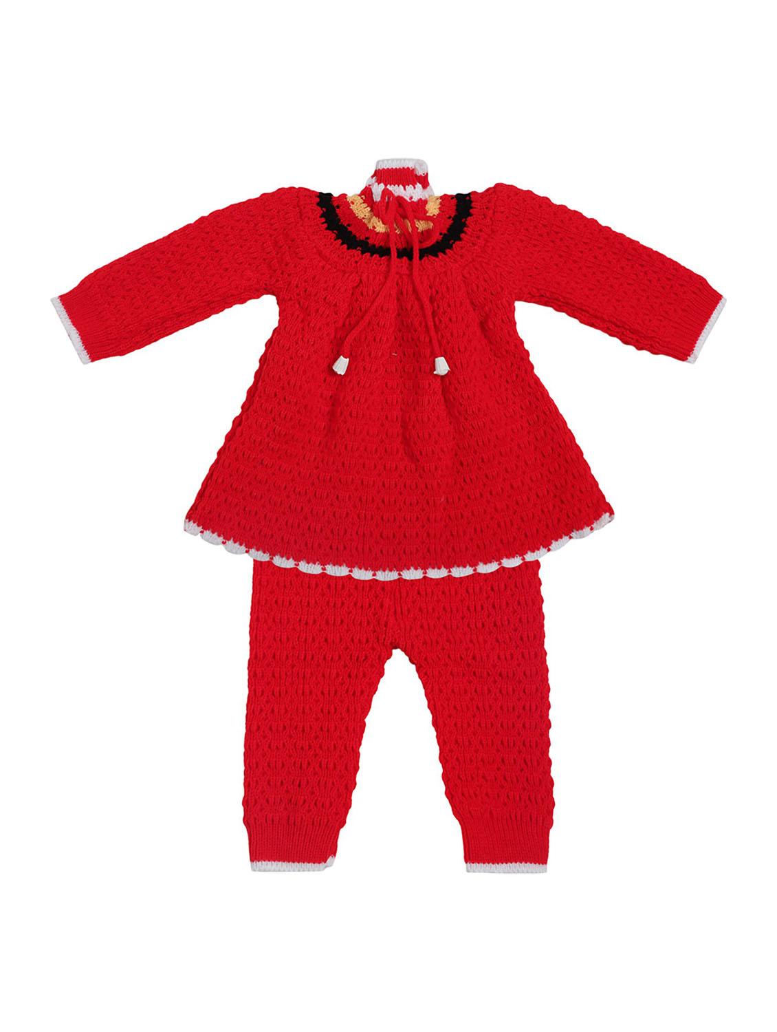 girls self design full length set with cap & socks - 19701329 - Standard Image - 1