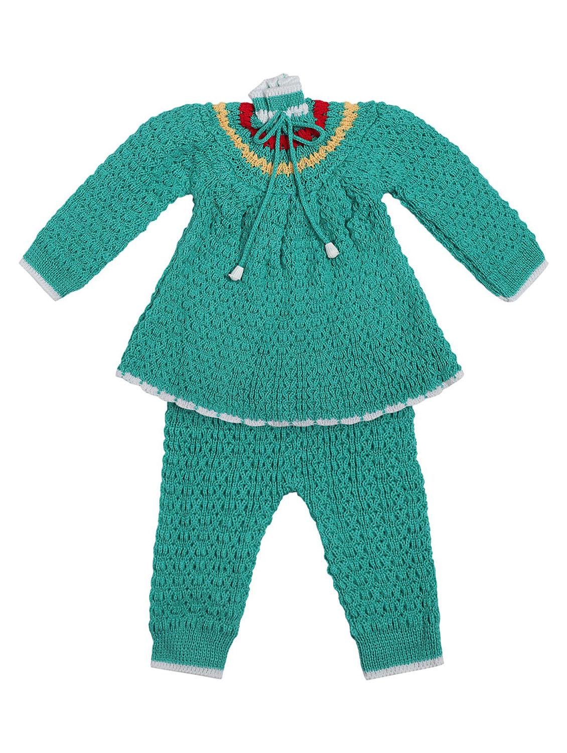 girls self design full length set with cap - 19701332 - Standard Image - 1