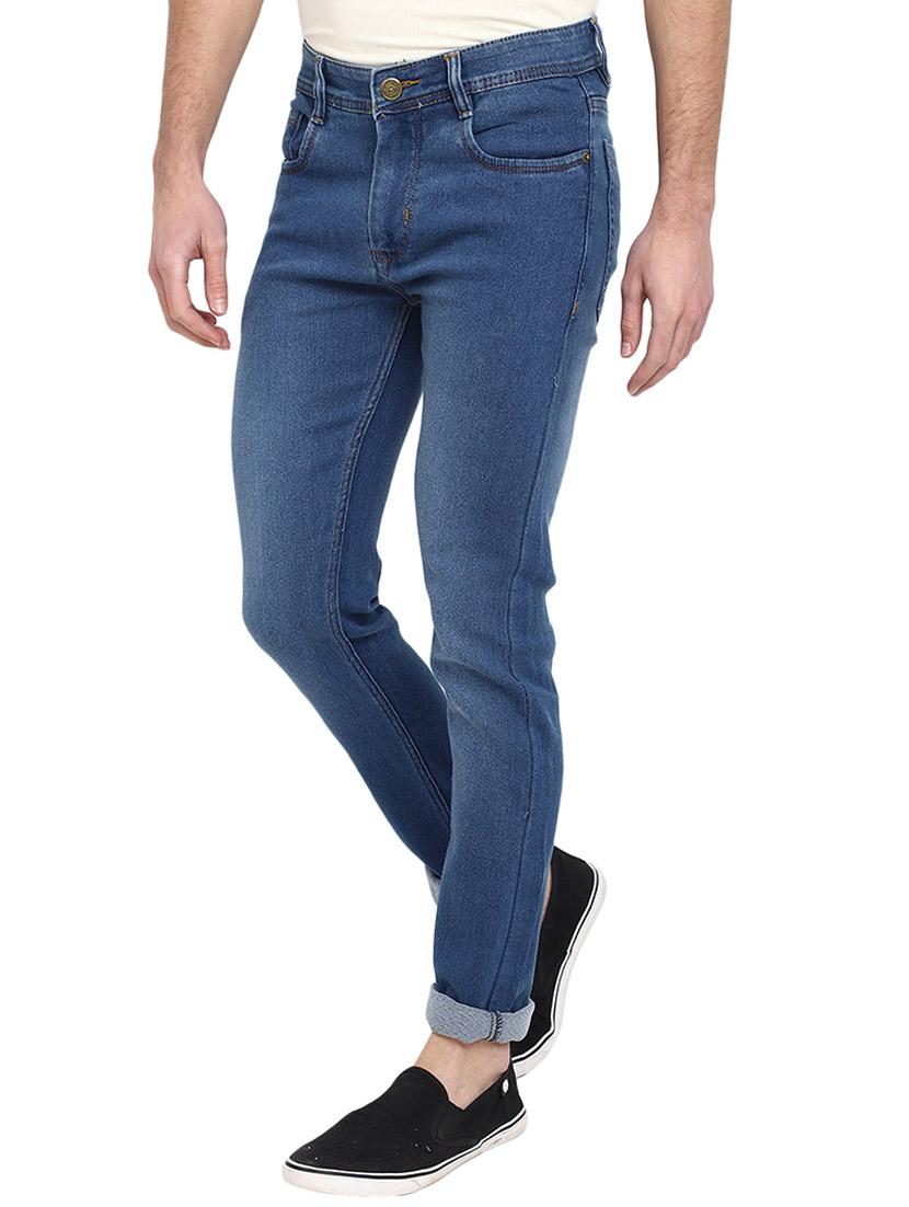 mens slim fit plain jeans - 19701521 - Standard Image - 1