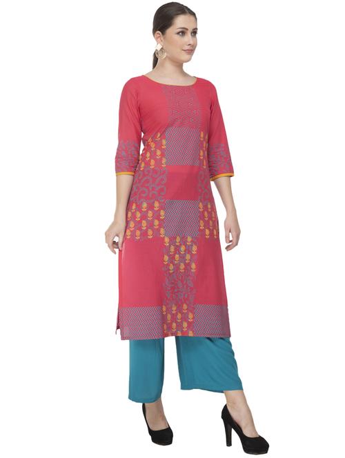 women's straight kurta - 19701585 - Standard Image - 0