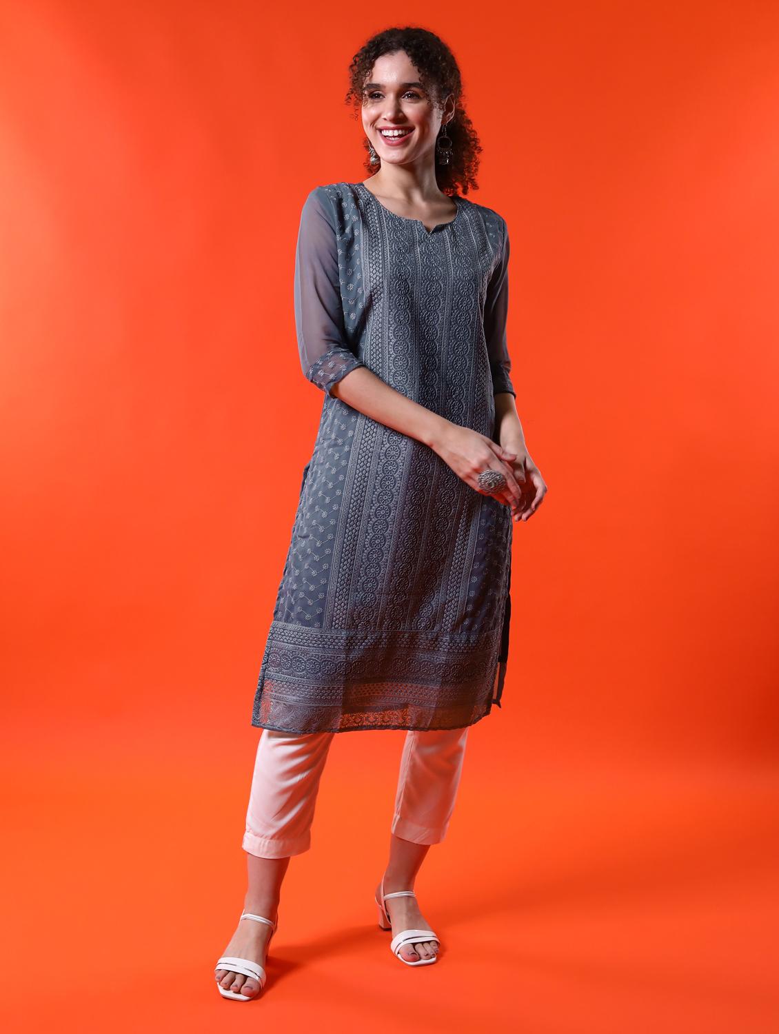 women's straight kurta - 19702105 - Zoom Image - 0