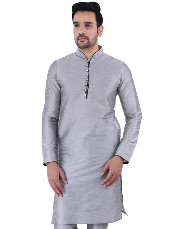 mandarin neck solid medium kurta