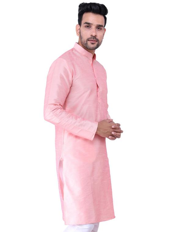 pink solid kurta pyjama set - 19702776 - Standard Image - 1