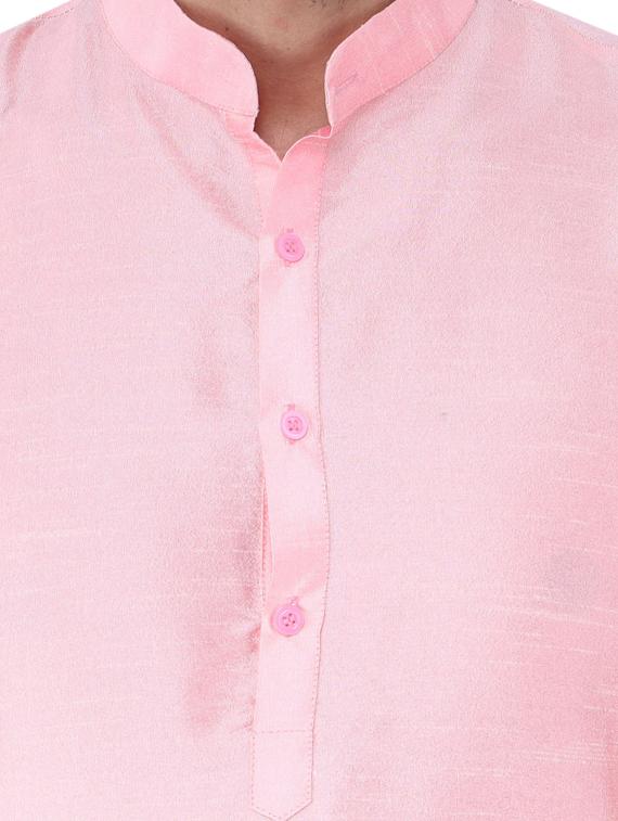 pink solid kurta pyjama set - 19702776 - Standard Image - 4