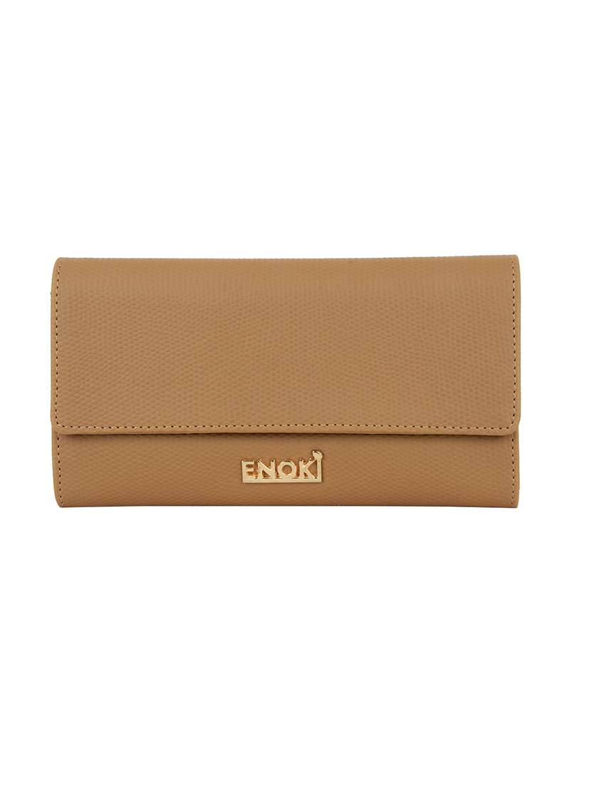 beige pvc wallet
