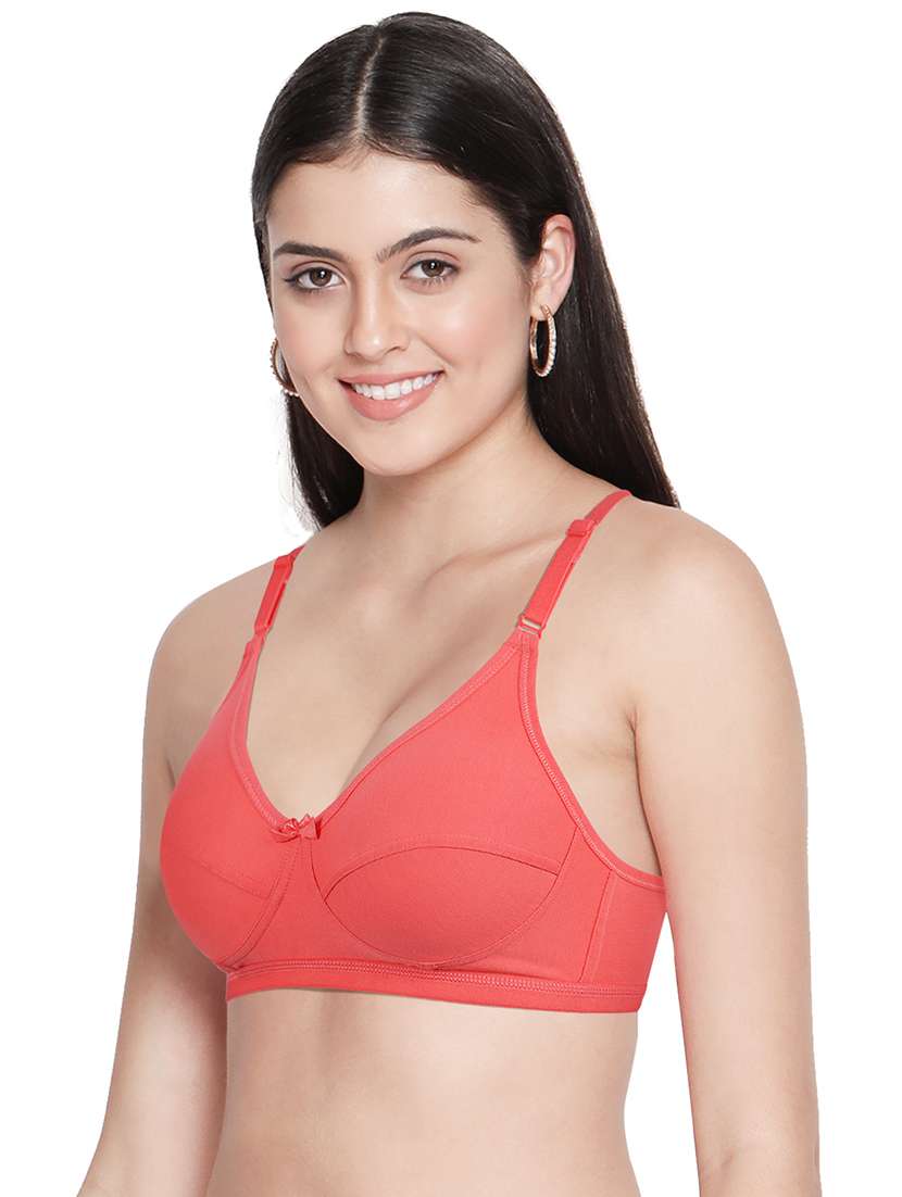 orange poly spandex tshirt bra - 19706988 - Standard Image - 1