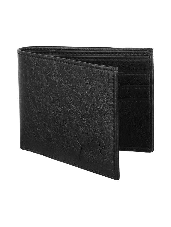 black leatherette wallet