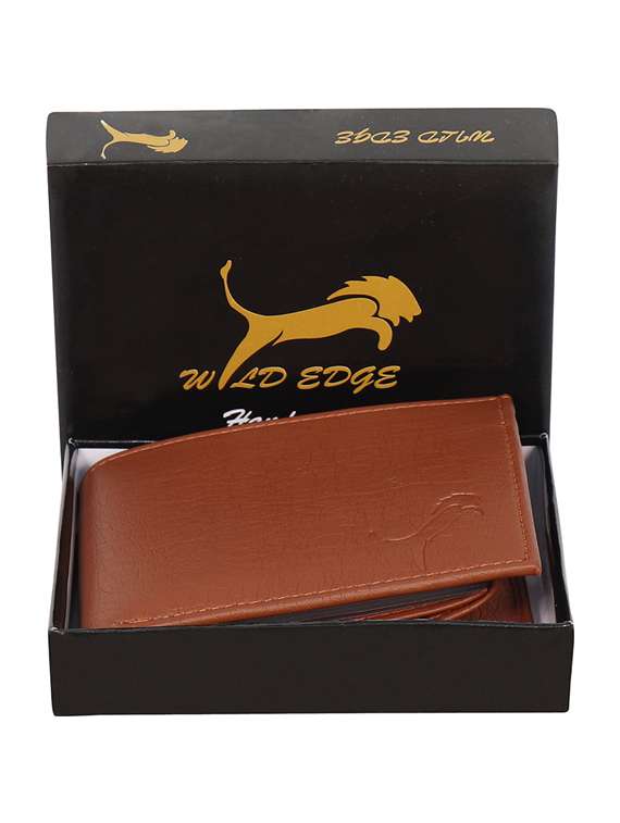 brown leatherette wallet - 19707773 - Standard Image - 4