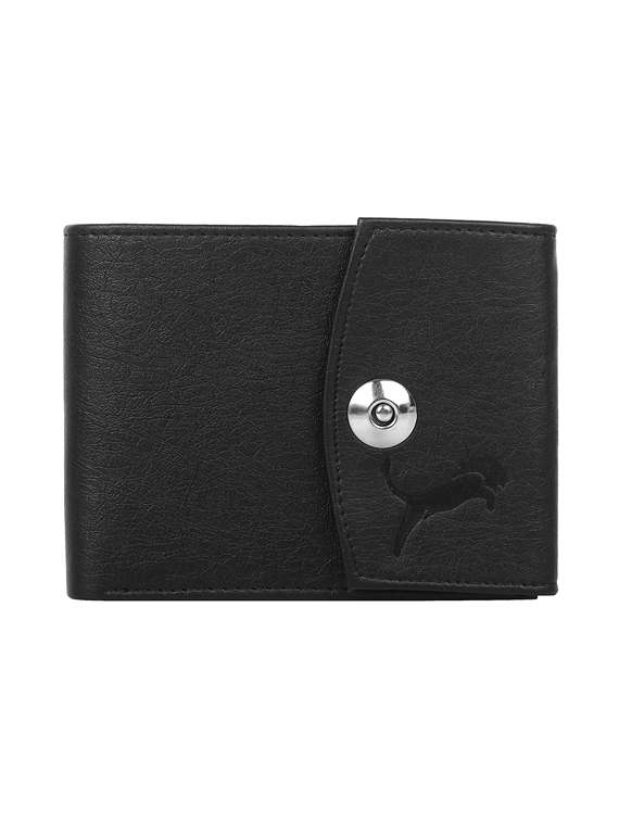 black leatherette wallet
