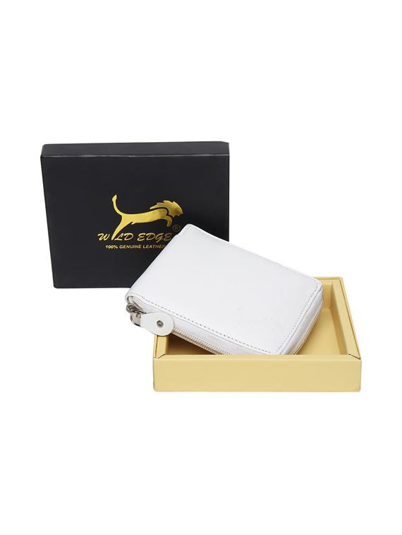 white leatherette wallet - 19707782 -  Zoom Image - 0
