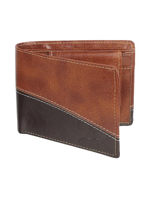 tanblack leatherette wallet - 19707788 - Standard Image - 0
