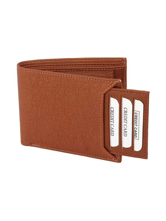 tan leatherette wallet