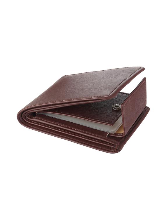 brown leatherette wallet - 19707830 -  Zoom Image - 0