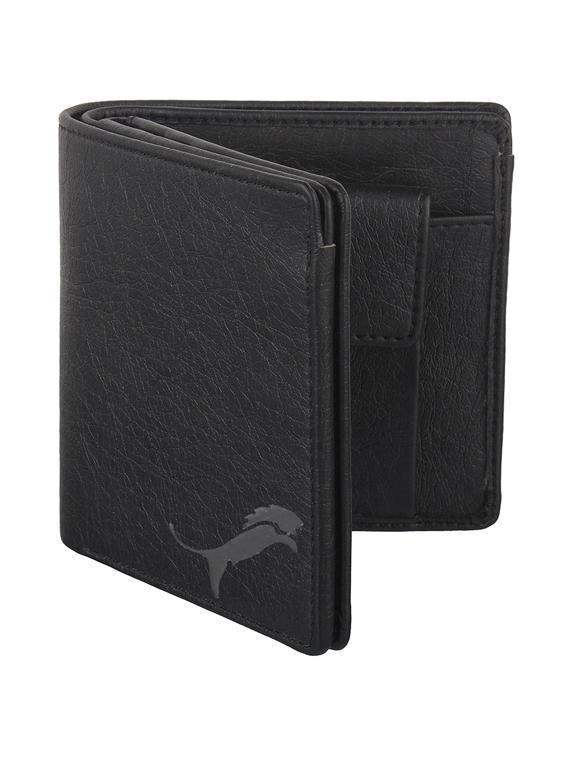 black leatherette wallet - 19707833 -  Zoom Image - 0