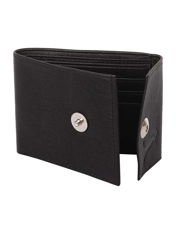 black leatherette wallet - 19707861 -  Standard Image - 1