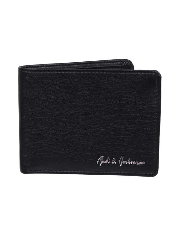 black leatherette wallet