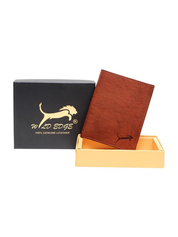 tan genuine leather wallet - 19707968 - Standard Image - 4