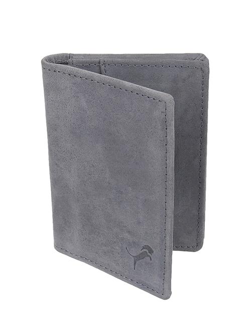 grey genuine leather wallet - 19707976 -  Standard Image - 0