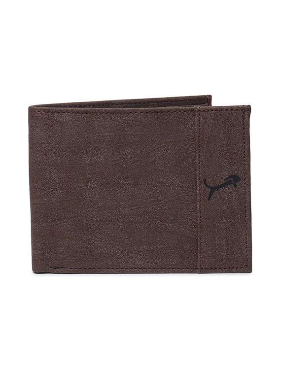 brown genuine leather wallet