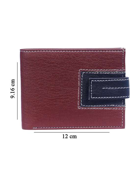 maroon leatherette wallet - 19708023 -  Standard Image - 1