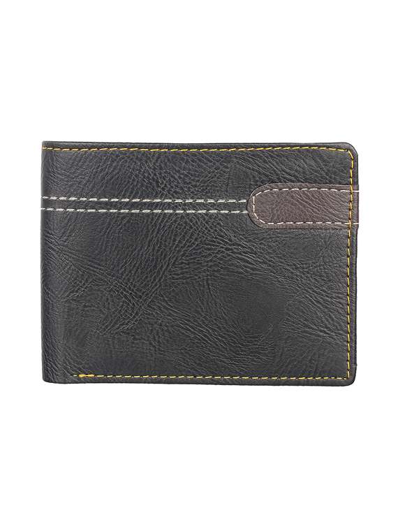 black leatherette wallet