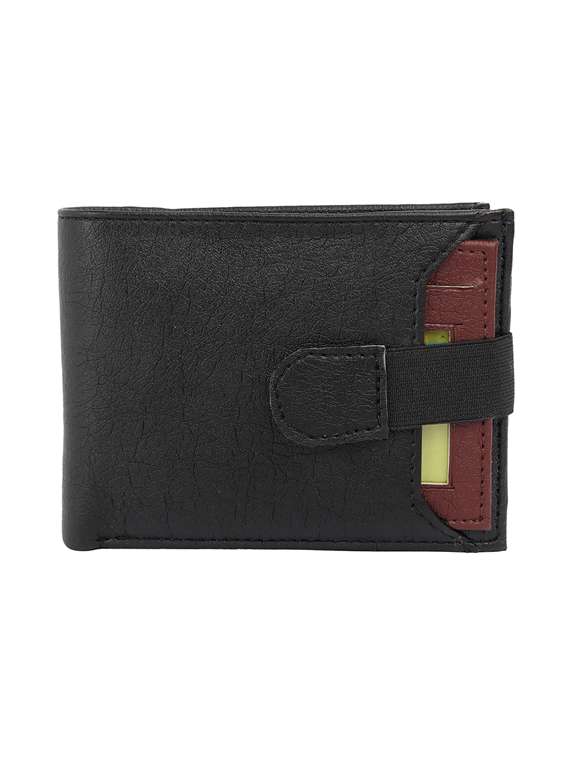 black leatherette wallet