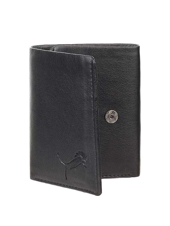 black leatherette wallet