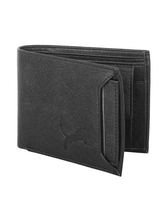 black leatherette wallet
