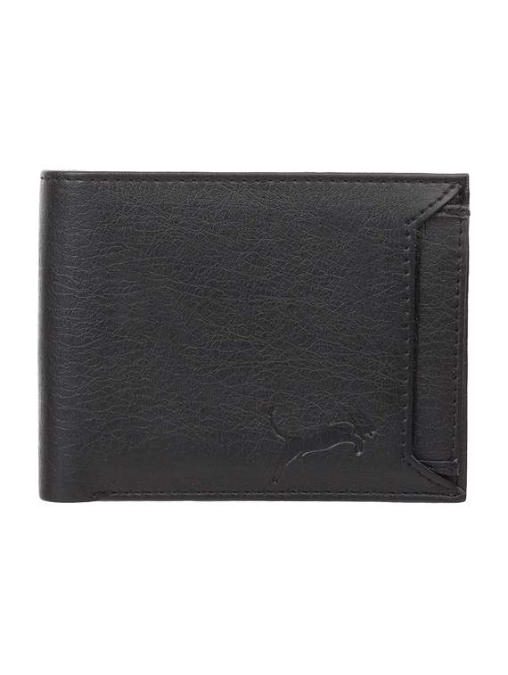 black leatherette wallet