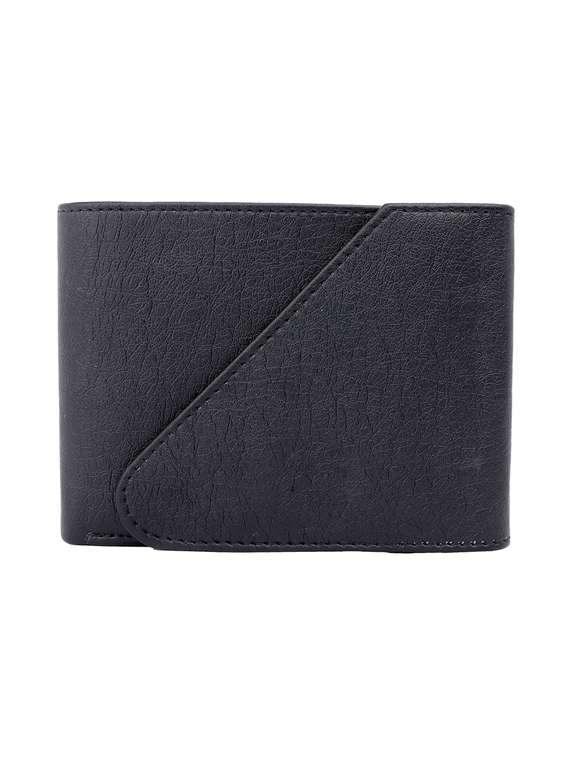 black leatherette wallet