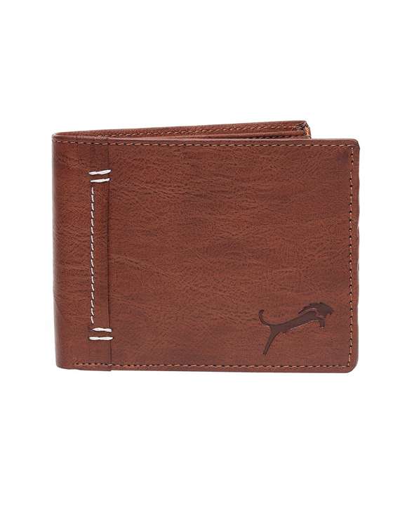 tan genuine leather wallet