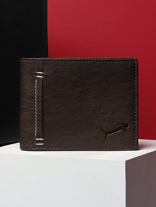 brown genuine leather wallet - 19708087 - Standard Image - 0