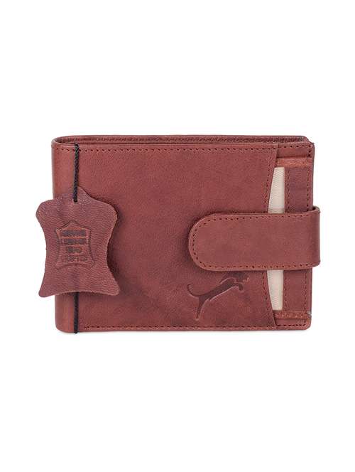 brown genuine leather wallet - 19708088 -  Standard Image - 0