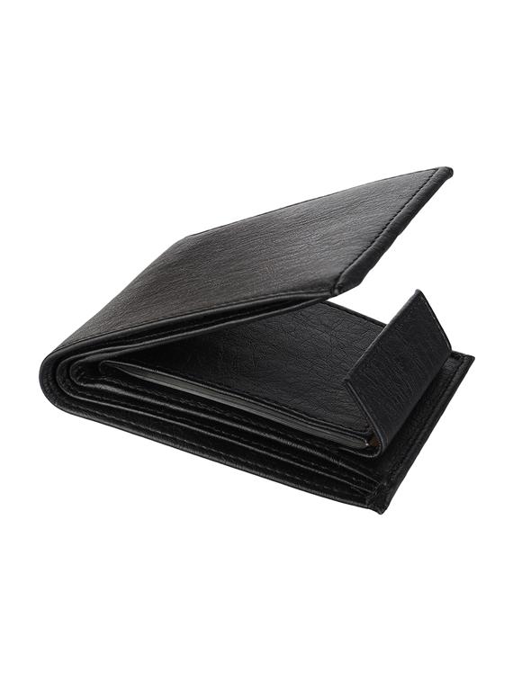 black leatherette wallet - 19708104 - Standard Image - 1