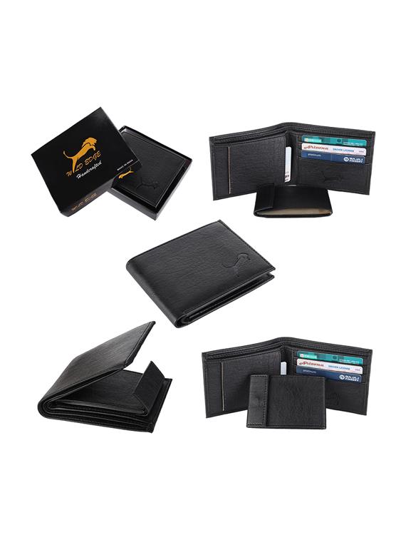black leatherette wallet - 19708104 - Standard Image - 4