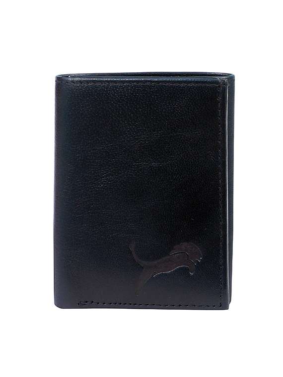 black leatherette wallet