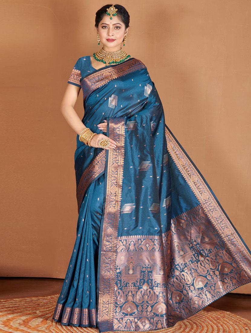 women's banarasi saree with blouse - 19708633 - Zoom Image - 0
