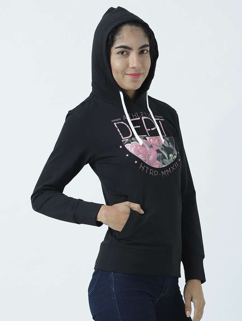 women front print long sleeve sweatshirt - 19710879 -  Standard Image - 1