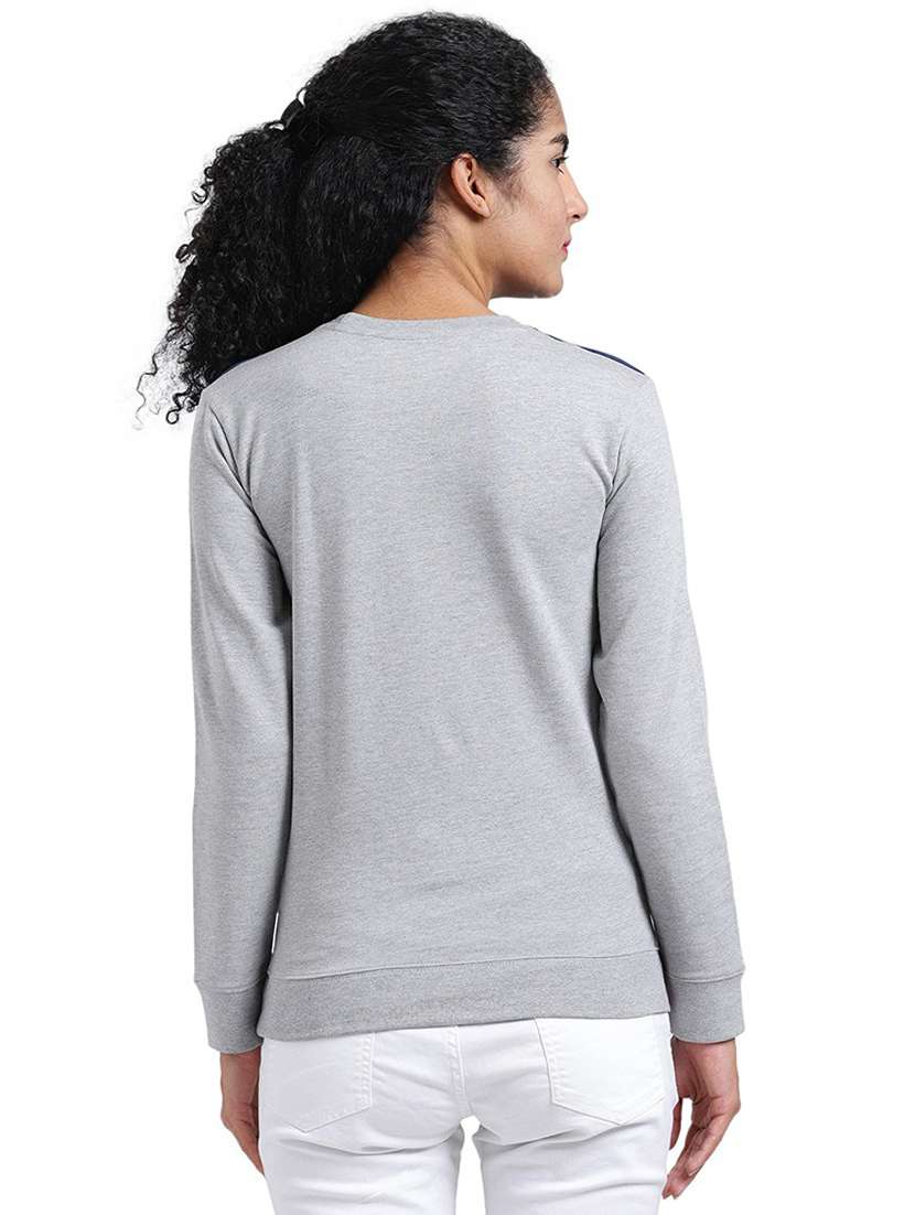 women's color block long sleeve sweatshirt - 19710881 -  Standard Image - 1