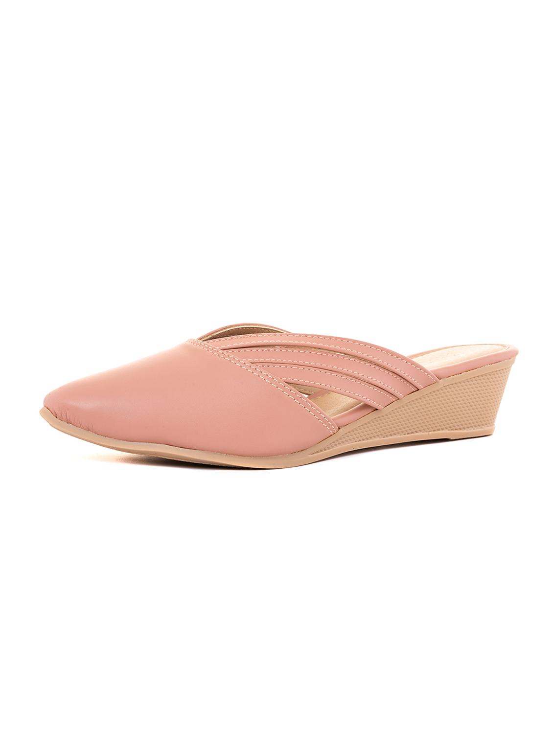 peach synthetic slip on sandal - 19710945 - Standard Image - 4