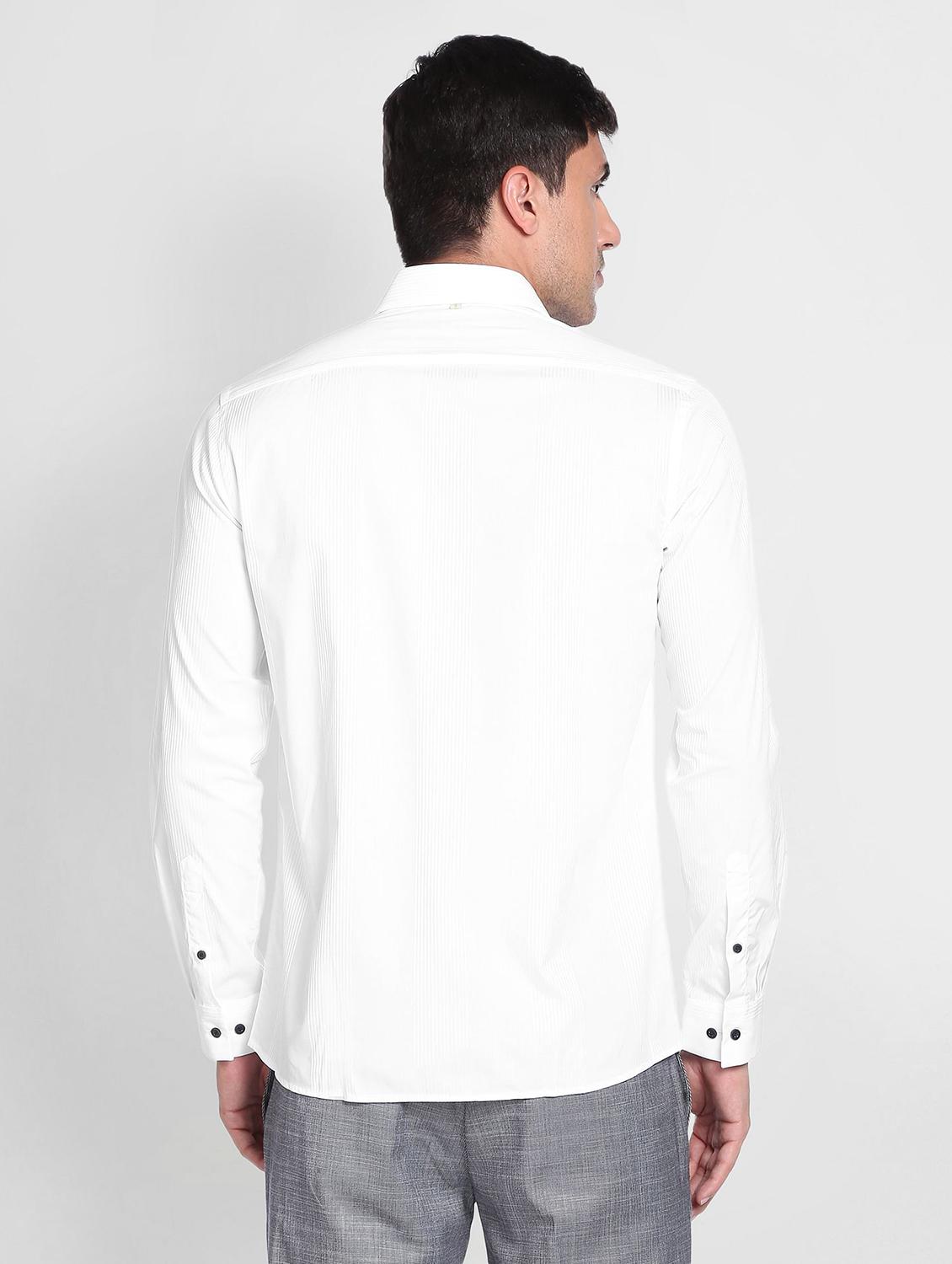 men shirt collar printed casual shirt - 19713835 - Standard Image - 1