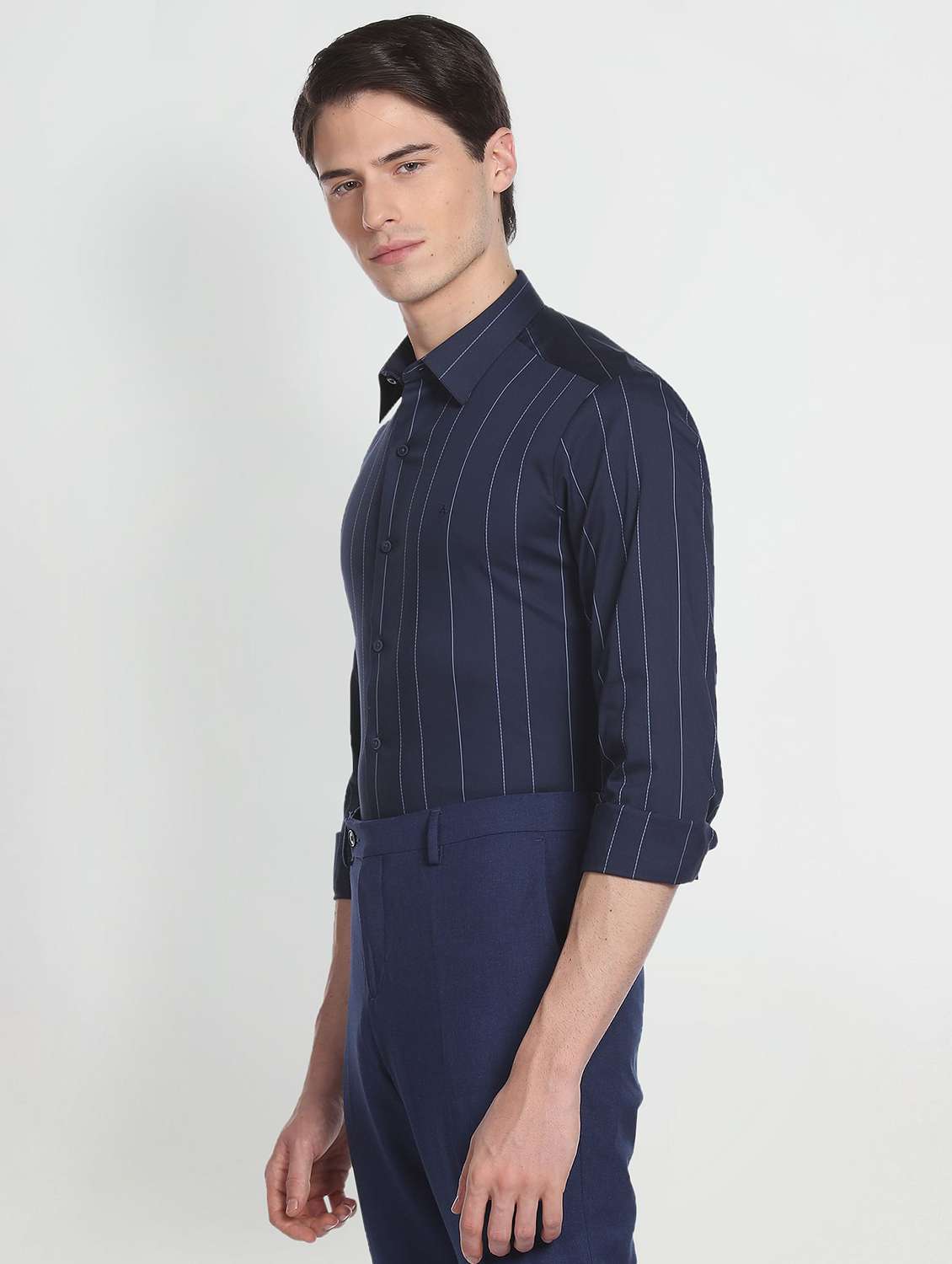 men shirt collar printed casual shirt - 19713842 - Standard Image - 1
