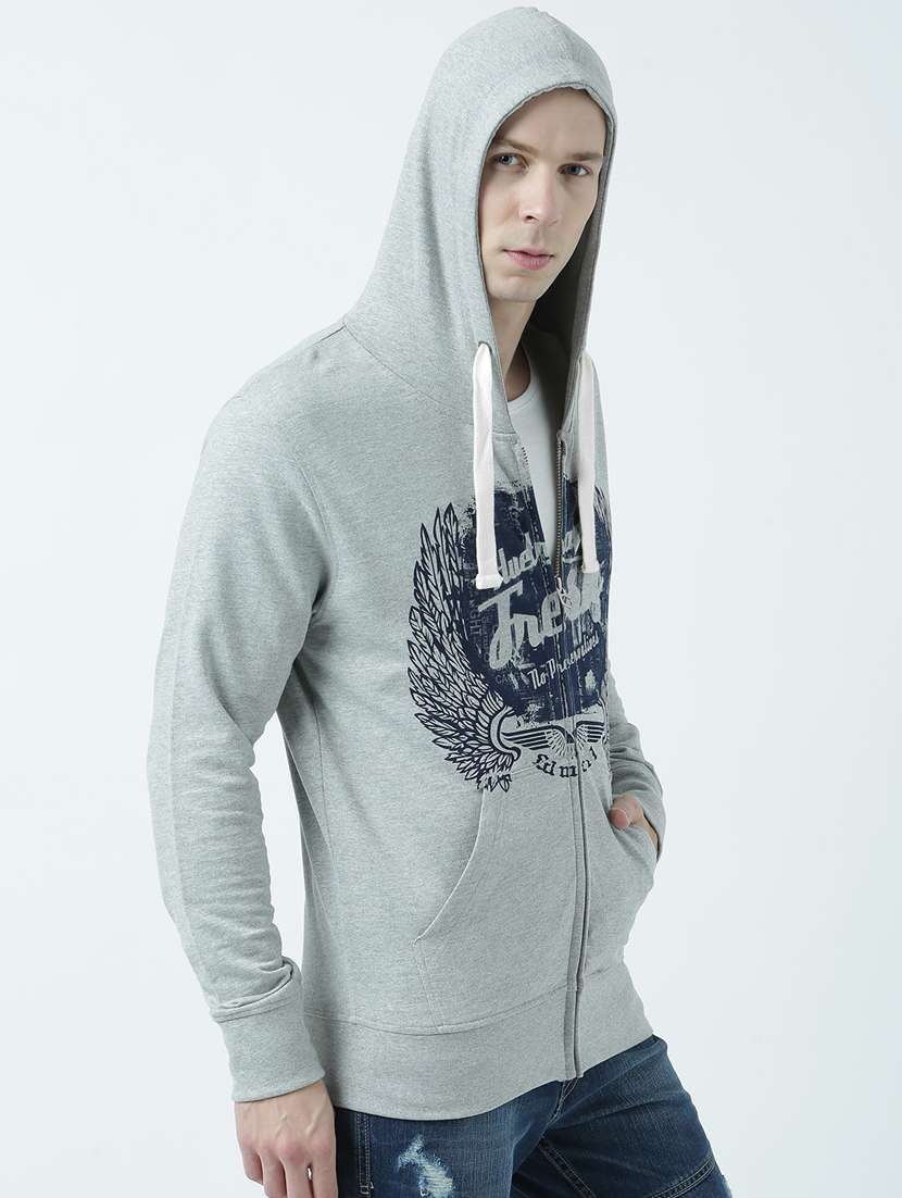 mens front print sweatshirt - 19714376 -  Standard Image - 1