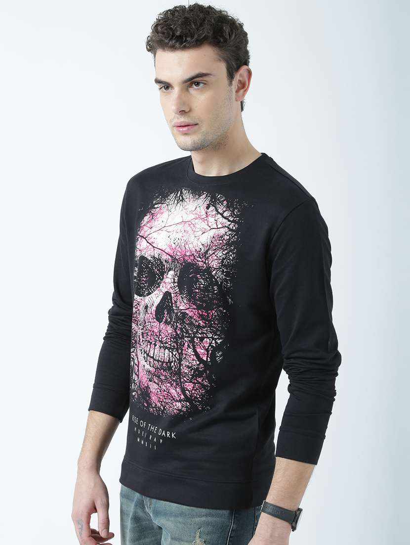 round neck printed sweatshirts - 19714399 - Standard Image - 1