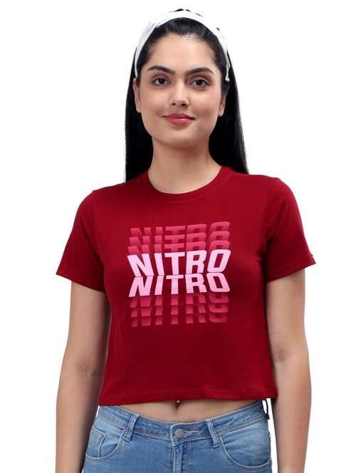 women's crop crew neck top - 19717653 -  Standard Image - 0