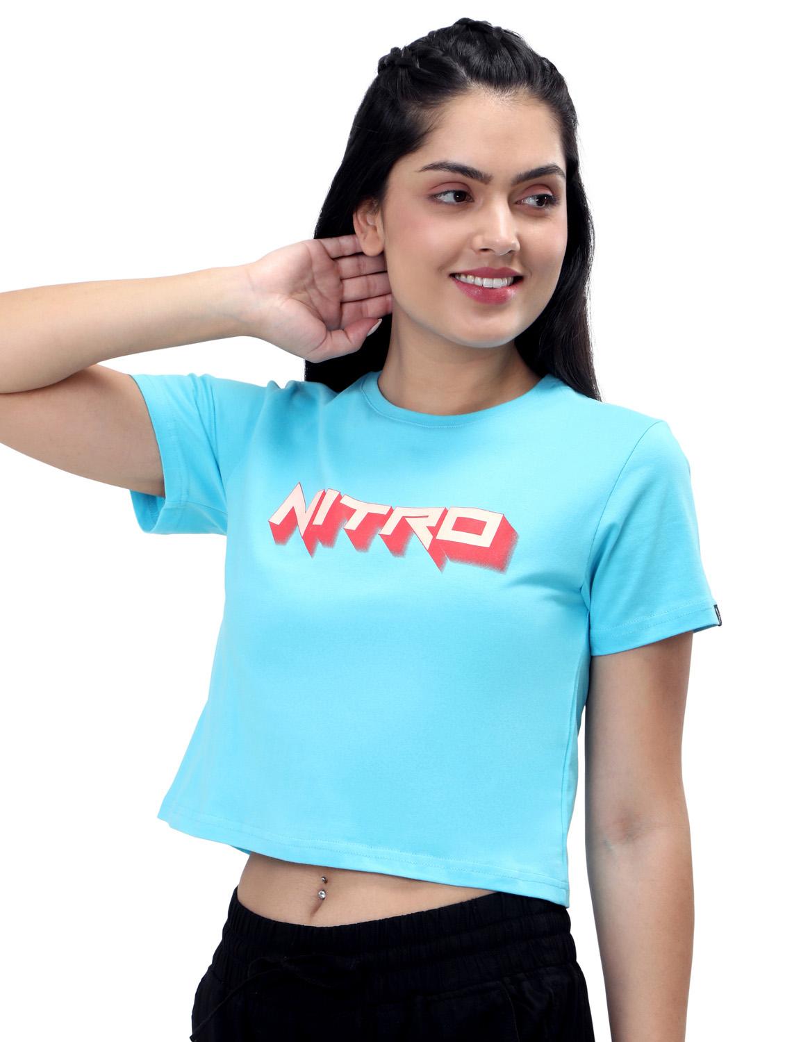 women's crop crew neck top - 19717654 -  Standard Image - 1